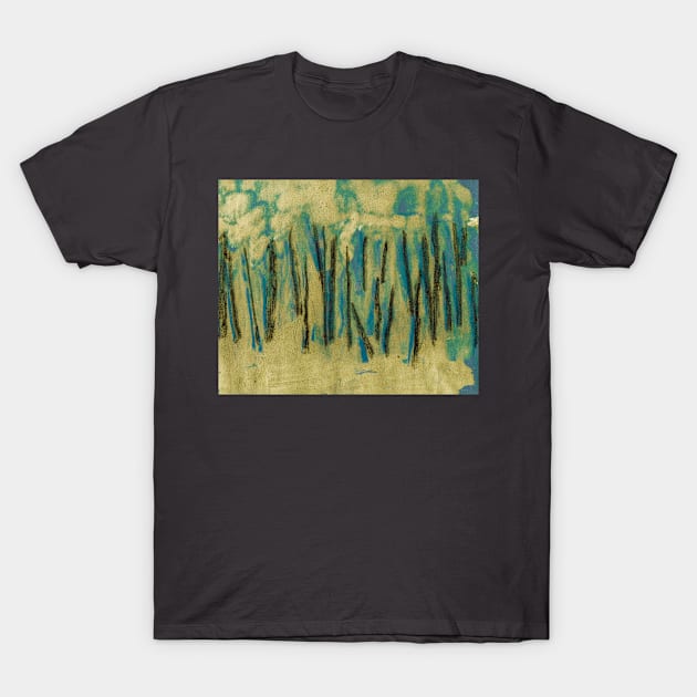 Golden abstract T-Shirt by bunlinked